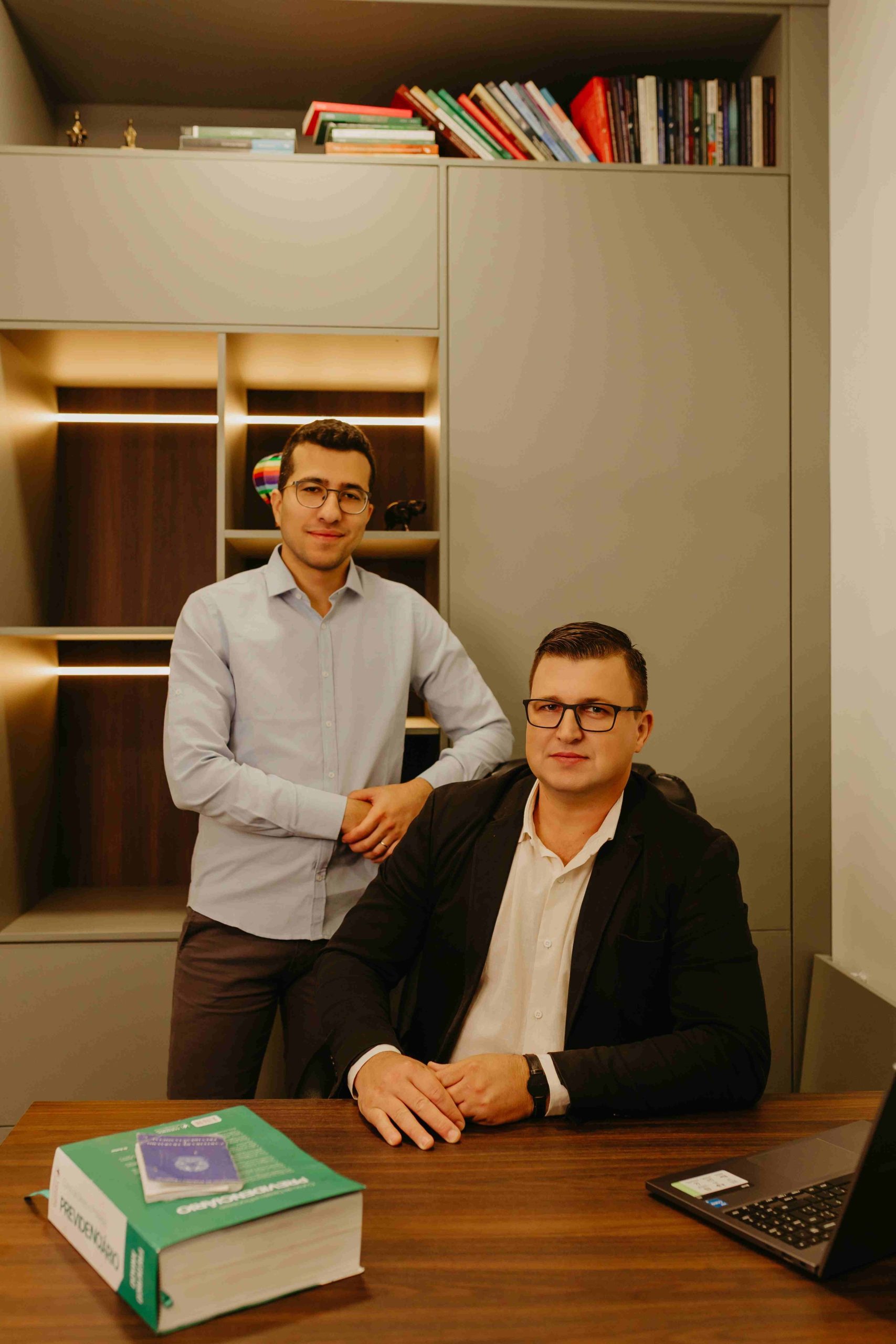Márcio e Hércules, sócios do escritório